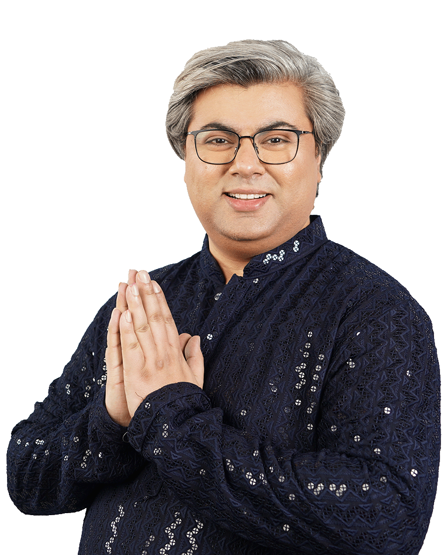 Punneit Khanna holding hand in nasmastey posture